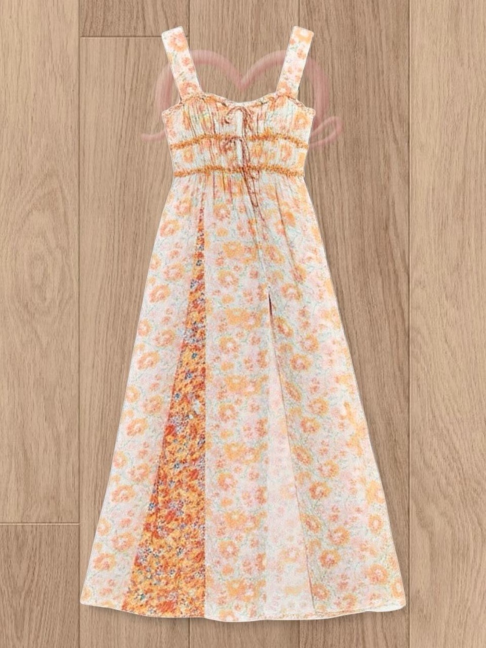 Free People Women’s Dance With Me Printed Maxi Dress in Ivory Combo 💐